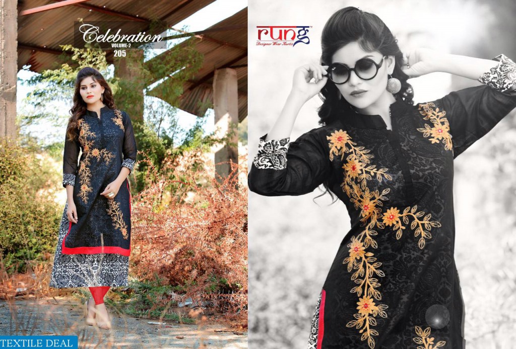 Rung Celebration vol-2 Wholesale readymade Tunics collection